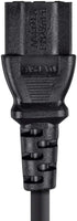 Monoprice 3-Prong Extension Cord - 10 Feet - Black | IEC 60320 C14 to C13, 18AWG, 10A, 125V