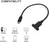 Poyiccot USB C Extension Cable 1ft, 10Gbps 60W, Type C Male to Female, Short USB 3.1 Panel Mount for Data & Sync.