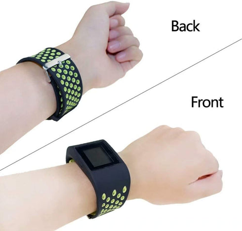 Replacement Double Color Silicone Bands for Fitbit Surge Watch, Fitness Tracker Watch Band Accessories