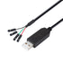 DTech USB to TTL Serial Adapter 3.3V Debug Cable TX RX Signal 4 Pin Female Socket (3ft, Black)