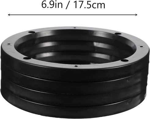 Wakauto 4 Pairs 6.5 inch Car Speaker Spacer Adapter Stackable Plastic Mount Bracket Ring