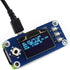 1.3inch 128x64 Communicating I2C Waveshare OLED Display HAT for Raspberry Pi Pixels with Embedded Controller via SPI