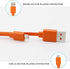 Puiixur USB Fast Power Charger Cable for JBL Wireless Bluetooth Speaker Earphone Headphone Micro-USB, 3.3FT & Orange