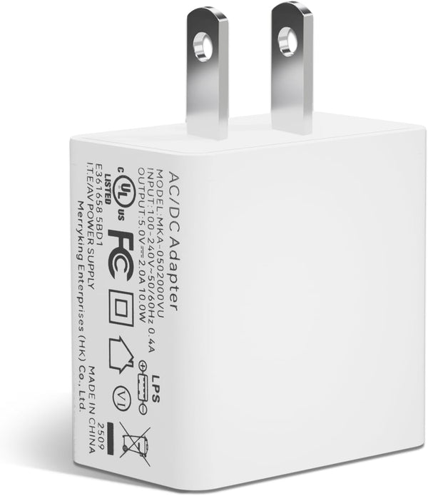 OXZEEWEE UL Listed 5V 2A USB Wall Charger AC DC Adapter Universal Portable