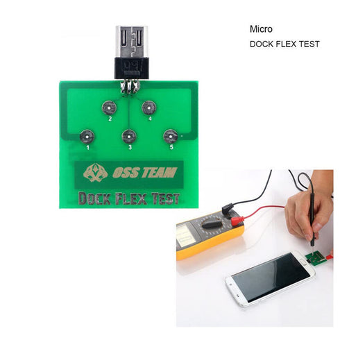 3Pcs/Set Mobile Phone Battery Power Charging Dock Flex Tester Repair Tool for Android Type C Testing Tool Set