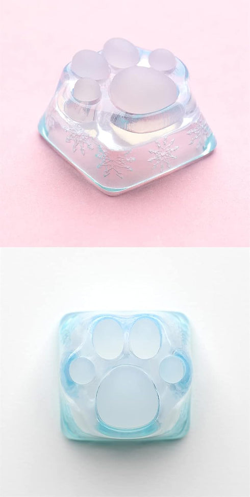 SYA Cute Novelty Cat-Claws Keycap, 3D Model OEM Profile, Squishy-Paws Custom Key Caps for Cherry MX Switches,