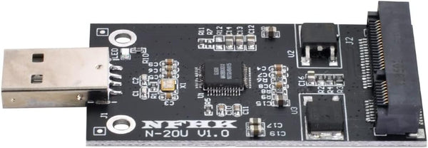 NFHK Mini PCI-E mSATA to USB 2.0 External SSD Adapter, Pen Driver Card Without Case