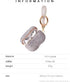 Sparkly Diamond Case for AirPods Pro 1&2 Generation, Premium Bling Rhinestone Cover Skin with Keychain (White AB Gold)