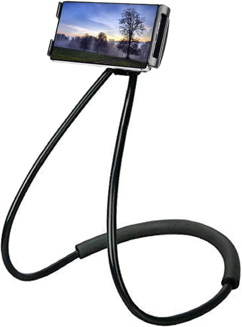 Lazy Gooseneck Cell Phone Holder, Universal Mobile Phone Stand, 360 Rotating Free Neck Phone Holder, DIY Flexible Mount