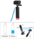Floating Hand Grip Waterproof Selfie Stick Monopod for GoPro Hero 10, 9, 8, 7, Session, Fusion, Max, AKASO (Pink)