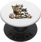 Funny Cartoon Cow Grandma Reading to Calves Farm Homestead PopSockets Standard PopGrip