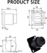 PENGLIN 10Pack HDMI Panel Mount Coupler, Female to Female 4K Adapter, HDMI D-Type Pass Through Connector with Cap