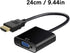 TENYELE 1080P HDTV To VGA Adapter Converters Output Computer Connector Dongle For Laptop PC Monitor Projector