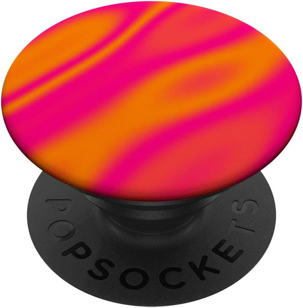 Pink And Orange Ombre Liquid Swirl Aura Aesthetic PopSockets Standard PopGrip