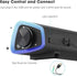 SOULION R30 Computer Speakers, USB Powered 3.5mm AUX Small PC Speakers, Colorful LED Lights with Switch Button,