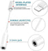 Headphones Adapter, 2 Pack Lightning to 3.5 mm Audio Aux Adapter Dongle for iPhone 14 13 12 11 Pro