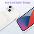 MZELQ Silicone Wallet for iPhone 14 Case, Card Holder Camera Protection Cover for iPhone 14 Case + Screen Protector, Card Slot Cute Case Compatible with iPhone 14 Phone Case -White