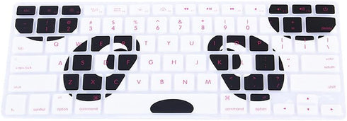HRH Silicone Keyboard Cover Skin for MacBook Air 13, MacBook Pro 13/15/17, USA Layout, Kung Fu Panda
