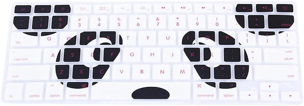 HRH Silicone Keyboard Cover Skin for MacBook Air 13, MacBook Pro 13/15/17, USA Layout, Kung Fu Panda