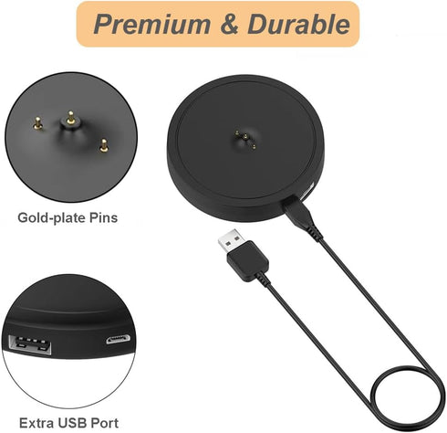 Charger Dock for Ultimate Ears Boom 3/Megaboom 3/Blast/Megablast, 5.5ft Cable, Cradle for UE Boom Series