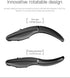 Wireless Arc Mouse, Bluetooth 2.4GHz Dual-Mode Rechargeable, Foldable Mouse with USB Receiver, Silent Click, Black