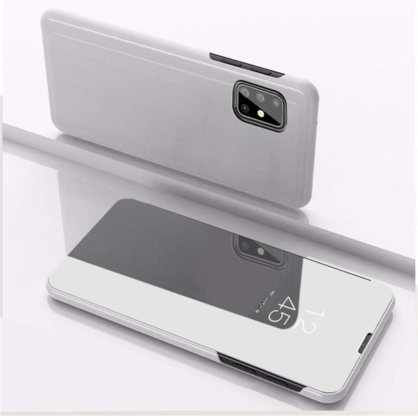 Case for Galaxy Note 20 Ultra, Slim Mirror Design, Clear View Flip Bookstyle, Ultra Slim Protector Shell