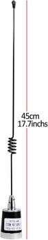 HYS 17.7inchs 462-467Mhz 460-470Mhz Long Range Pretuned Low-Profile UHF Whip NMO Antenna for Midland Motorola GMRS