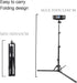Coret 360 26-60in Mini Projector Stand, Portable Camera Holder with Rotatable Head, Adjustable Height