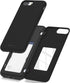 GOOSPERY iPhone 8 Plus Case, Wallet Case with Card Holder, Protective Dual Layer Bumper, Black