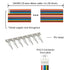 JST PH 2.0 Connectors Pin Header and Ribbon Cable Wire Kit, 2.0mm Pitch JST PH - 2/3/4/5/6/7/8 Male Pin Female