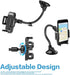 Universal Car Phone Holder Mount, Cell Phone Holder for Car with Strong Suction, Anti-Shake Stabilizer, Compatible with