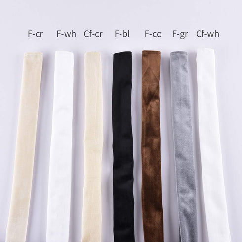 Aory 6 Chandelier Chain Cover Feet,Flannelette White Fabric Cord Cover for Chandelier Wire Decoration and Protector