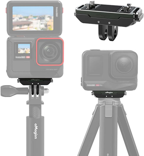 Action Camera Magnetic Adapter Mount for Insta360 Ace/Ace Pro Quick Release Adapter with Connection Adapter Extension Base Accessories