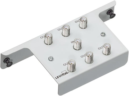 Leviton 47690-6C2 1x6 2GHz Passive Video Splitter, White
