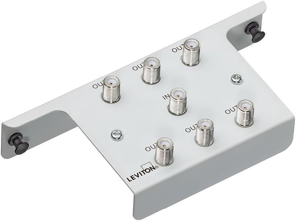 Leviton 47690-6C2 1x6 2GHz Passive Video Splitter, White