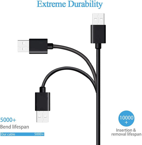 USB Power Charger Cable for Texas Instruments TI-84 Plus CE Graphing & TI 84 Plus C Silver Edition Calculators