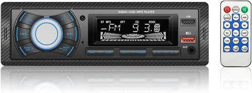 KUNFINE Audio Systems Car Stereo - Single Din, Voice Control, Bluetooth, No CD
