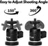 GRIFITI Nootle Magnetic Camera Stand with Mini Ball Head, Magnet Foot for Cameras, Video Cams, Phone Mounts