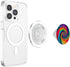Tie Dye Merch Tie Dye Rainbow Swirl Colorful Illustration PopSockets PopGrip for MagSafe