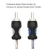 RCI23 100% 3ft 2-Channel RECOIL Oxygen Free Copper RCA Audio Cable, Twisted Pair with Noise Reduction