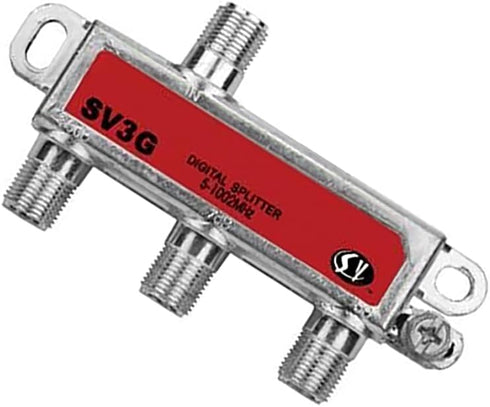 3 Way Unbalanced HD Digital Coax Cable Splitter, 1GHz High Performance