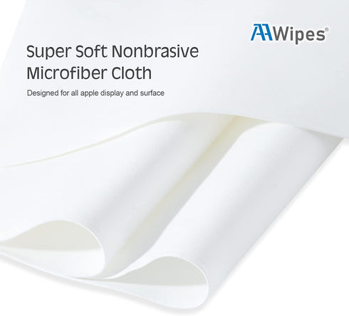 5 Packs (6.3" 6.3", 320 (X3602) AAwipes Polishing Cloths Double-Layer X White, GSM) Compatible with Apple iPhone, iPad