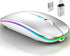 Qullqian Wireless Bluetooth Mouse for MacBook Air/Mac/Pro/Laptop/Computer/PC,Rechargeable Dual Mode Switch Mouse Bluetooth 5.2/3.0