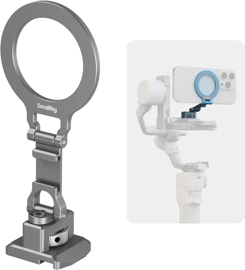 SMALLRIG Metal Phone Mount with Baseplate for Arca-Standard, Compatible for DJI RS 4