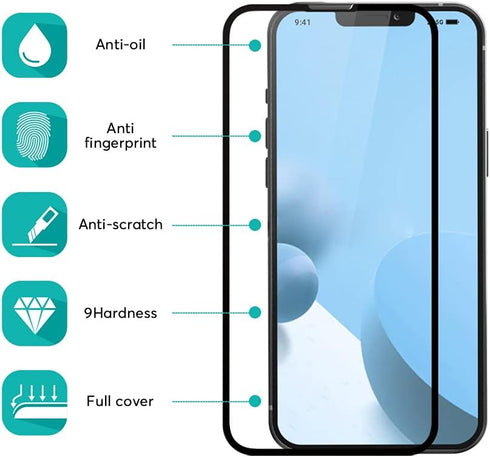 IceSword Superior HD Screen Protector for iPhone 12 Pro Max - Clear Tempered Glass Film, 9H Hardness