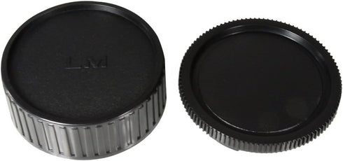 Body Cap & Camera Rear Lens Cover Set for Leica M-Mount Cameras