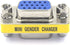 VCE VGA Adapter Female to Female SVGA Coupler - HD15 Mini Gender Changer VGA Cable Extender, 4-Pack
