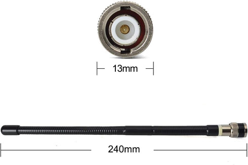 UAYESOK 27MHz Handheld Cb Radio Antenna BNC Radio Scanner Antenna Flexible Soft Whip for Cobra Midland Uniden Portable