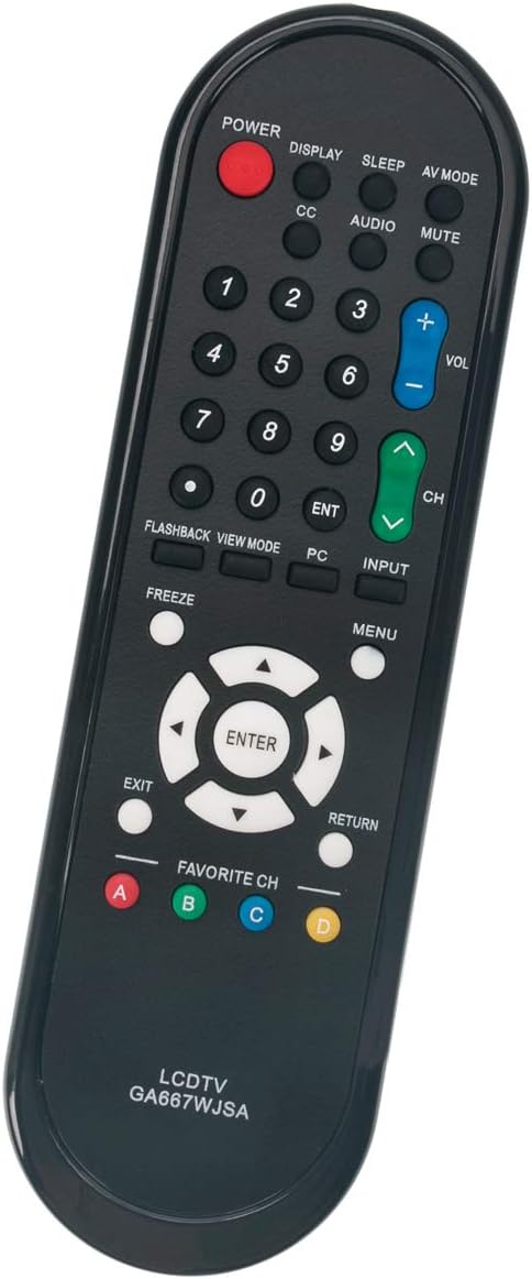 GA667WJSA TV Remote Replacement for Sharp Aquos TVs, Fit Models LC-46SB57UN, LC-52D78UN, LC-52SB55U, LC-52SB57U,
