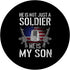 He Is Not Just A Soldier He Is My Son PopSockets Swappable PopGrip - Proud Military Mom Dad Design